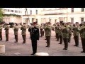 Foot guards massed bands drill rehearsal for trooping the colour  13 may 2014