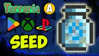 Terraria how to get BLIZZARD IN A BOTTLE fast (SEED for 1.4.4.9.5) [Android, XBOX One, PS 4, Switch]