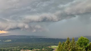 Schweres Gewitter Im Landkreis Weilheim-Schongau 30.7.2021 Blick Vom Hohen Peißenberg
