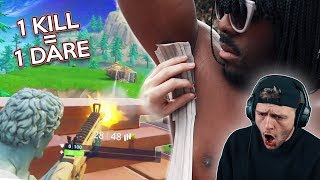 1 KILL = 1 DARE ON FORTNITE BATTLE ROYALE (BRUTAL ENDING)