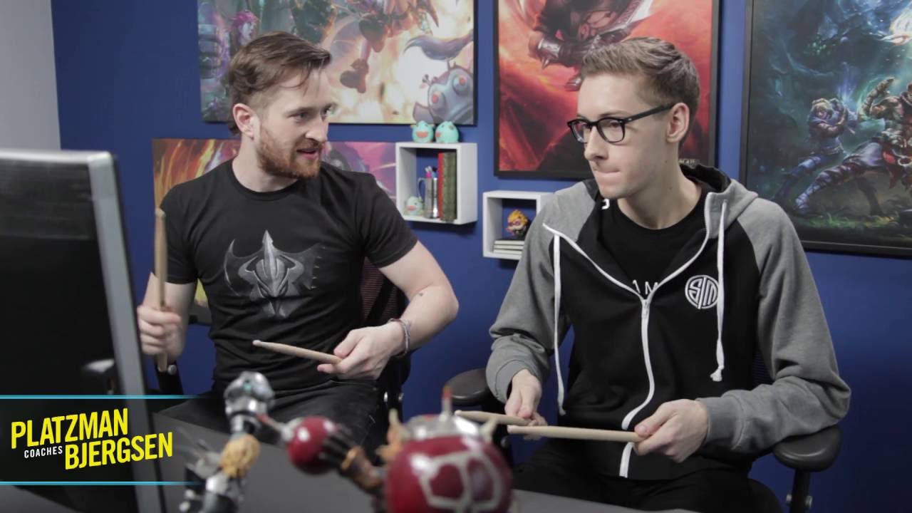 Extra: Platzman coaches Bjergsen - Imagine Dragons' drummer Daniel Platzman teaches Bjergsen some basics of drumming