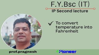 IP second program . FY Bsc it