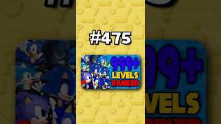 Number 475 - Ranking ALL 999+ Sonic Levels from Worst to Best #sonicthehedgehog