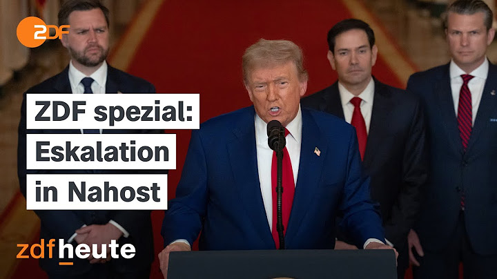Angriffe auf iranische Atomanlagen: USA greift in Krieg zwischen Israel und Iran ein | ZDF spezial