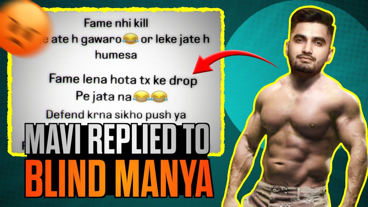 Mavi and Manya Controversy😳 Mavi Angry😡 Blind Stream Sniping😱 - YouTube