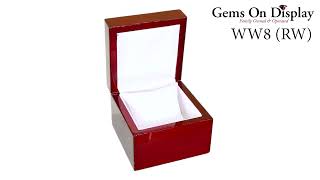 Red Rosewood Jewelry Bracelet or Watch Pillow Boxes by Gems On Display 10 views 1 month ago 14 seconds