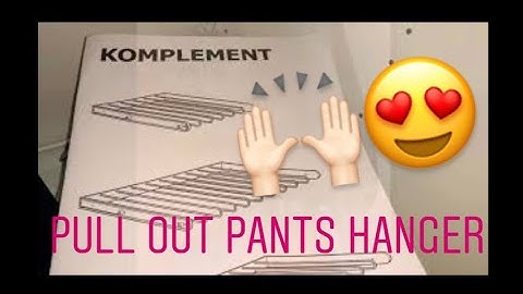 How to install komplement ikea pants hanger