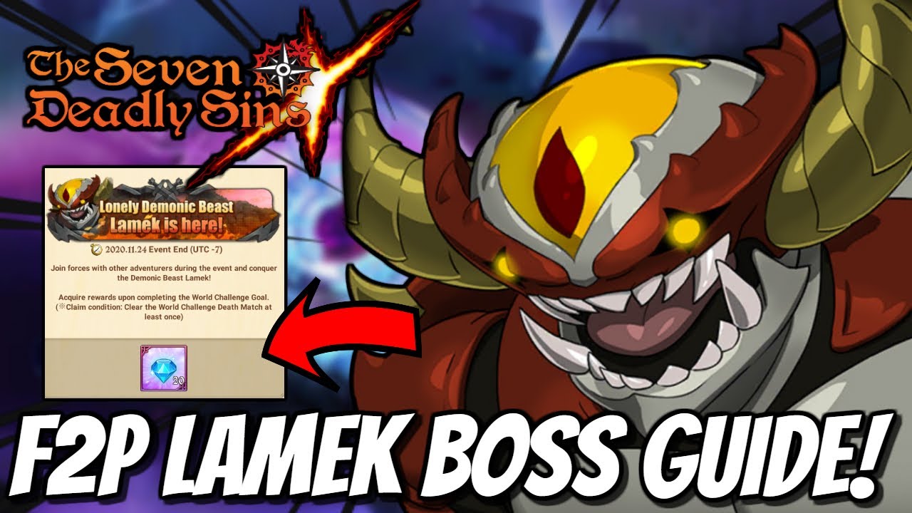 Best F2P Team Lamek Raid Boss! Fast Clears* (7DS Guide) Seven Deadly Sins Grand Cross