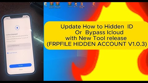 Update How to Hidden or Bypass Icloud without Password New Tool2026 (FRPFILE HIDDEN ACCOUNT V1.0.3)