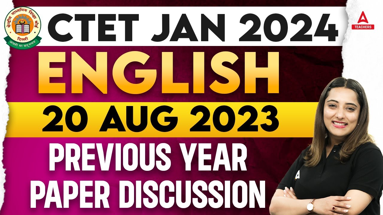 CTET English Previous Year Question Papers #2 | CTET English By Nidhi ...