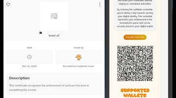 Konnektoren & UniMe Wallet:  Learning German Grammar with Verifiable Credentials