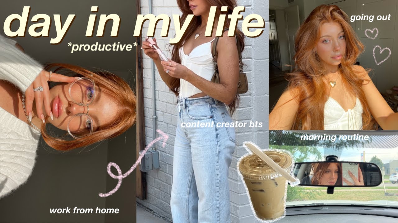 REALISTIC DAY IN MY LIFE! *and productive!* morning routine, friends ...