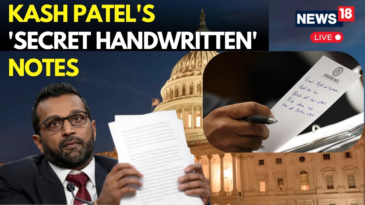 LIVE | Kash Patel Exposes Deeply Embarrassing Note During House ...