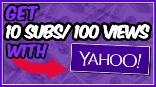 Get 10 Subs & 100 Views with Yahoo Answers