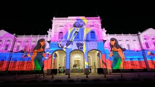700 Years - Singapore Night Festival 2023 Projection Mapping at National Museum of Singapore