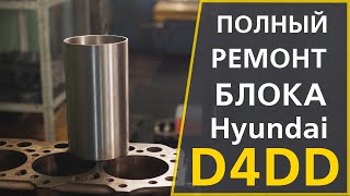 Ремонт блока цилиндров Hyundai D4DD