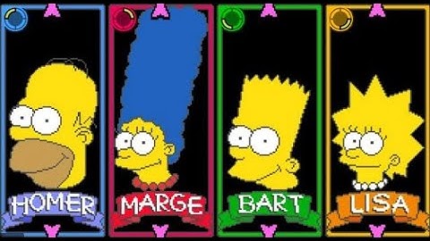 The Simpsons - Arcade (Full Playthrough) 2 Players - BART and LISA