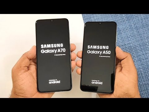 Samsung Galaxy A70 vs Galaxy A50 SpeedTest & Camera Comparison