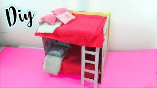 CAMA LITERA de cartón reciclado / Recycled Cardboard Miniature Bunk Bed