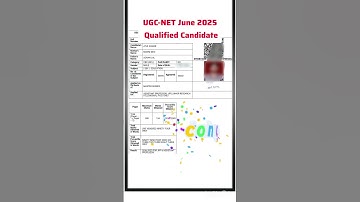 Ugc Net Qualified Candidate
