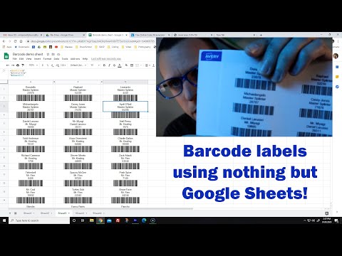 Video: How To Print A Barcode
