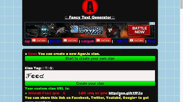 How To Create Own Clan In Agar.Io :