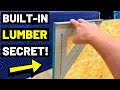 This BUILT-IN LUMBER HACK Will Help You Build Anything! (Understanding FACTORY EDGE--How To Use It!)