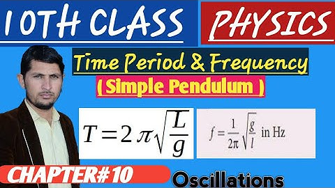 Time Period & Frequency Relations of Simple Pendulum. CH#10. Oscillations. @ShahSaibAcademy