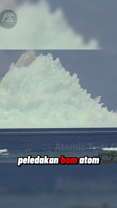 Ketika Bom atom diledakkan -150 meter bawah laut! #bomb