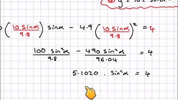 Calculating the angle of elevation and range of a projectile