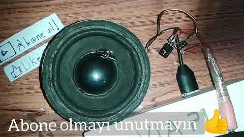 13003 TRANSİSTÖRÜ İLE AMFİ DEVRESİ YAPIMI - Amplifier with 13003 Transistör