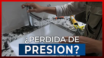 ¿Por qué tengo problemas con la presión del agua?