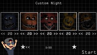 5/20 MODE!!! | FIVE NIGHTS AT BONNIE'S REMASTERED | MODO 5/20 | CUSTOM NIGHT | FNAF FAN GAME |