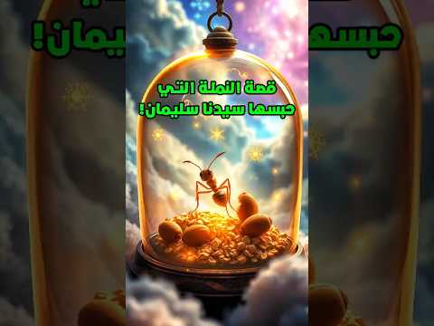 قصة النملة التي حبسها سيدنا سليمان لمدة سنة