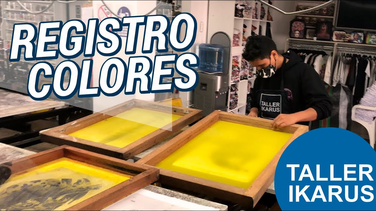 Como registrar varios colores en serigrafía textil