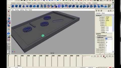 Maya Dynamics Tutorials - Creating Pin Ball Game by Using Pin and Hinge Constrains