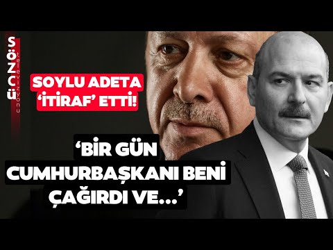 Fatih Portakal 'Bu Bir İtiraftır' diyerek Anlattı! Süleyman Soylu'dan Erdoğan 'İtirafı!'