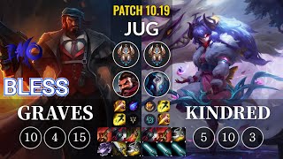 DMO bless Graves vs Kindred Jungle - KR Patch 10.19