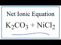 Net Ionic Equations and Spectator Ions