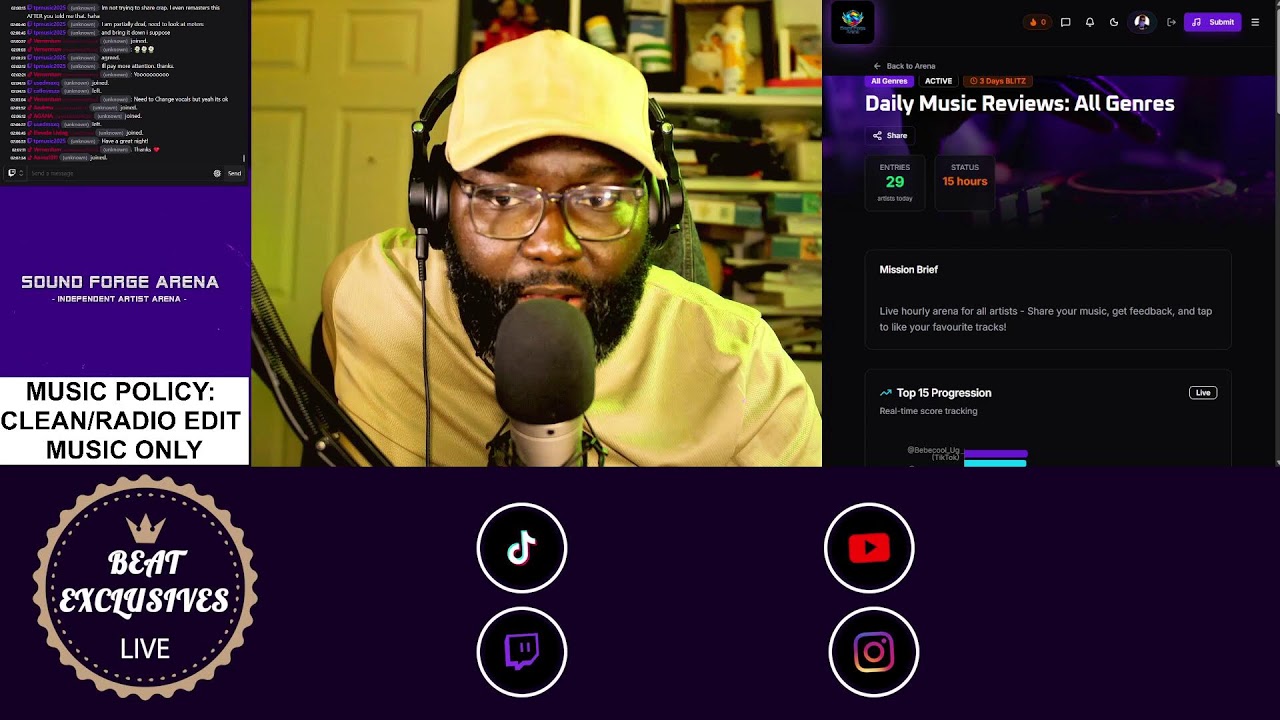 DAILY MUSIC REVIEW LIVE STREAM: ALL GENRES [This stream is for ...