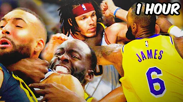 NBA Fights Compilation For 60 Minutes