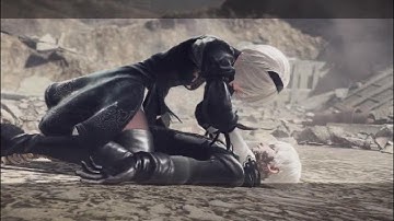 Nier:Automata (PS5) Route B - Eve Boss fight and Post Credits scene