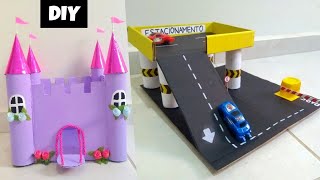 BRINQUEDOS CRIATIVOS DE PAPELÃO  FAÇA VOCÊ MESMO  RECICLAGEM  DIY PARA CRIANÇAS