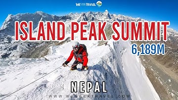 Climbing Island Peak Summit Ridge (6,189 m) - IMJA TSE NEPAL