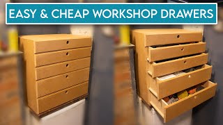 DIY Tool Drawers from MDF | Cheap & Easy