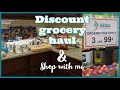 Discount grocery shopping | Shop with me and grocery haul | money saving tips