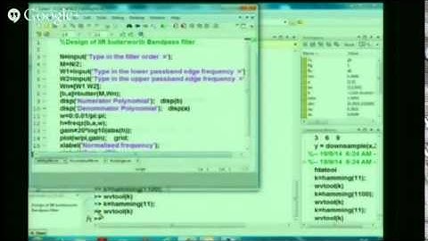 MATLAB Application In Digital Signal Processing By Dr Lini Methew