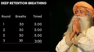 Advanced Guided Wim Hof Method Feat Sadhguru (4 Rounds, 30 Breaths)
