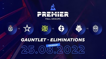 BLAST Fall Groups 2022, Gauntlet: Elimination w. OG, Complexity, G2, BIG, NIP, and EG #csgo #twitch