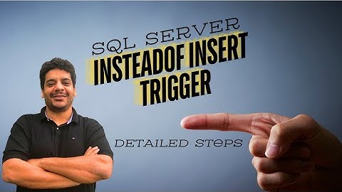 Instead of Insert Trigger SQL Server